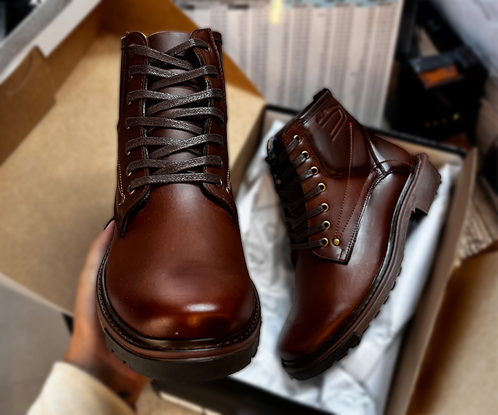 Bota atemporal Charlie para hombre color coñac - 336