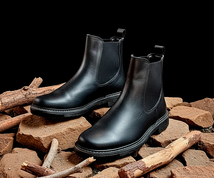 Bota atemporal Chelsea para hombre color negro - 236