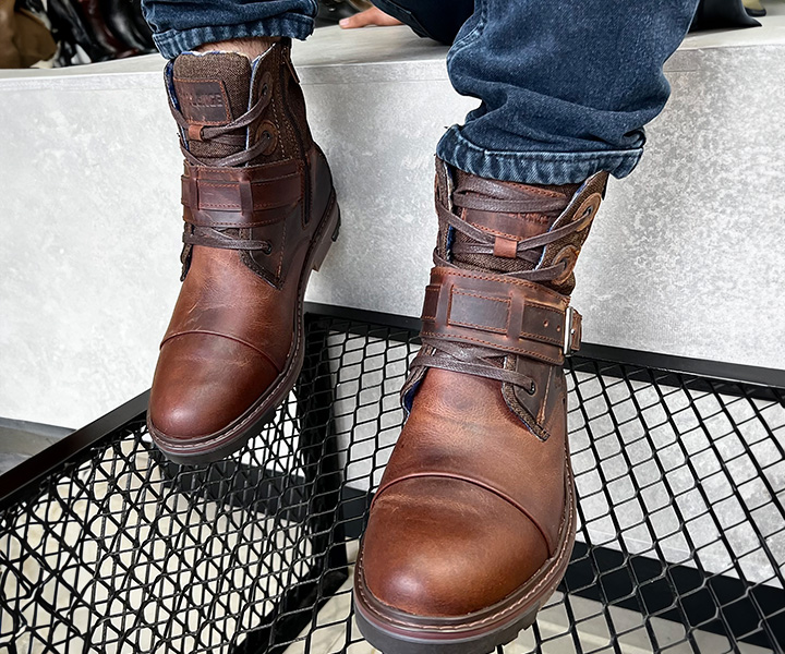 Bota atemporal Klingon para hombre color coñac - 257