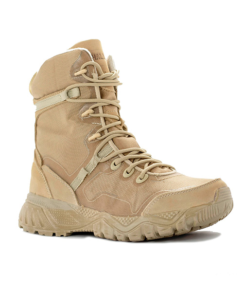 Bota militar Alphafurry para hombre color arena