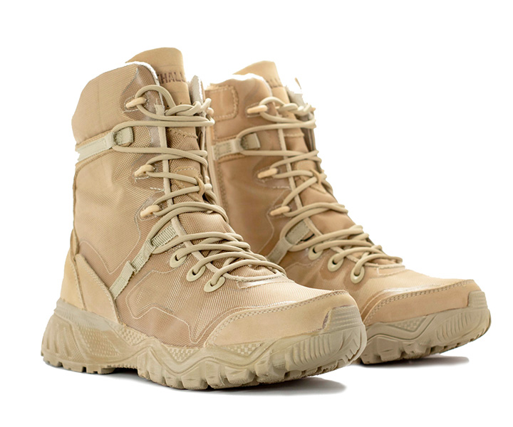 Bota militar Alphafurry para hombre color arena - 17