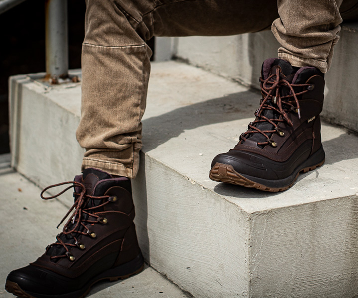 Bota militar Halcom para hombre color café ref. CH631 - 35