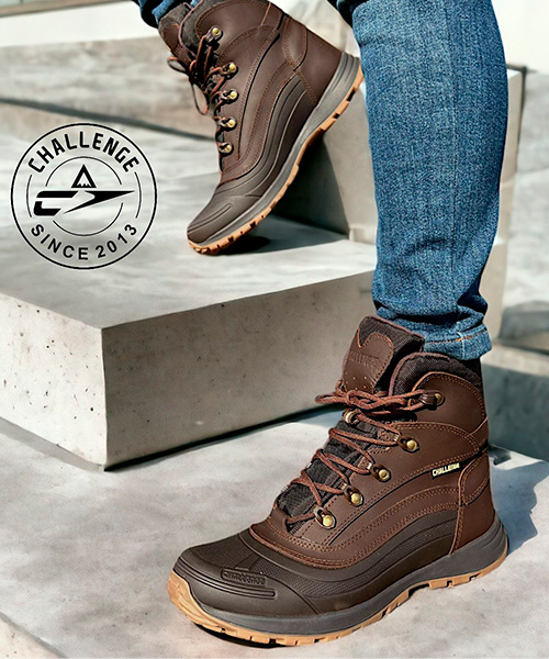 Bota militar Halcom para hombre color café ref. CH631