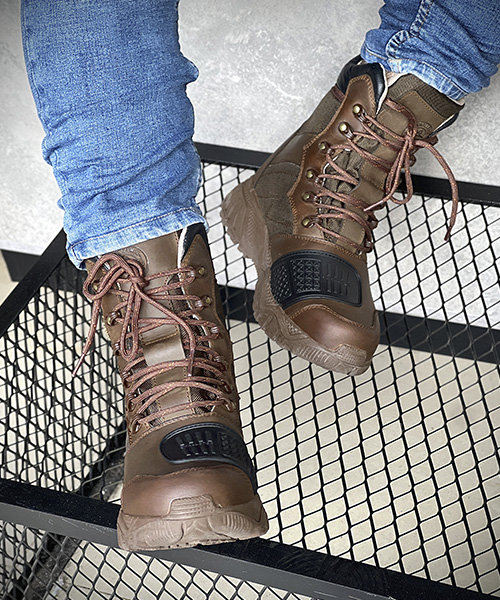 Bota militar Miller para hombre color pardo ref. 15017