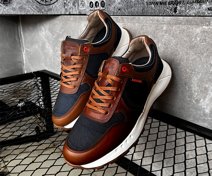 Zapato sport Diocary para hombre color miel azul - 314