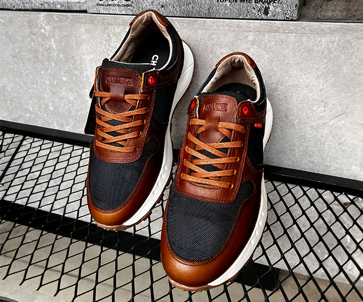 Zapato sport Diocary para hombre color miel azul - 315