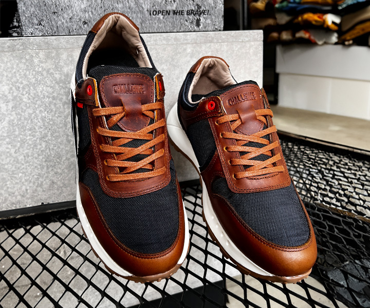 Zapato sport Diocary para hombre color miel azul - 316