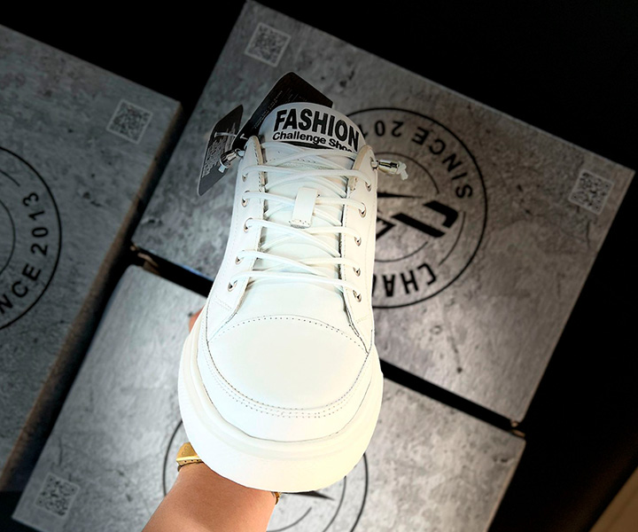 Zapato sport Jersey para hombre color blanco - 295